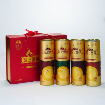圣上壹品SHENGSHANGYIPIN 五常大米 新一代有机贡米 御品稻花香2号 1.25Kg*4 福禄寿喜精品礼盒